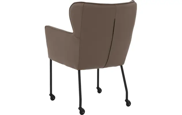 Goossens excellent eetkamerstoel leogang bruin leer - 8222224-02