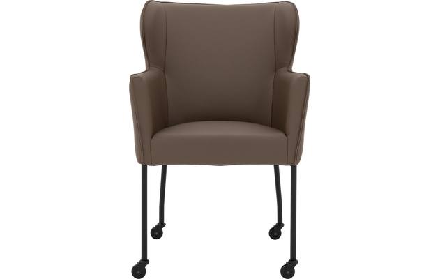 Goossens excellent eetkamerstoel leogang bruin leer - 8222224-03