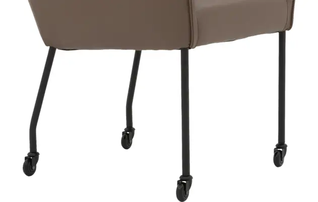 Goossens excellent eetkamerstoel leogang bruin leer - 8222224-05