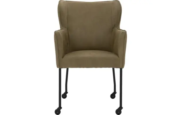 Goossens excellent eetkamerstoel leogang groen leer - 8222226-03