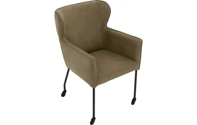Goossens excellent eetkamerstoel leogang groen leer - 8222226-04