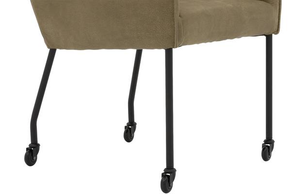 Goossens excellent eetkamerstoel leogang groen leer - 8222226-05
