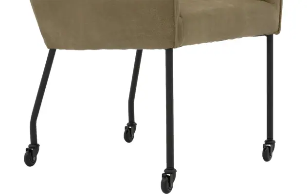 Goossens excellent eetkamerstoel leogang groen leer - 8222226-05