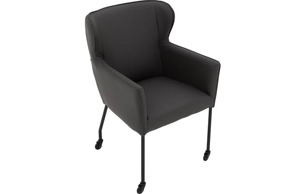 Goossens excellent eetkamerstoel leogang grijs leer - 8222228-04