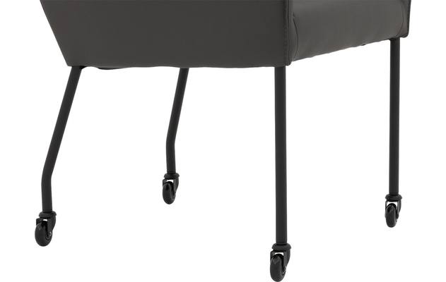 Goossens excellent eetkamerstoel leogang grijs leer - 8222228-05