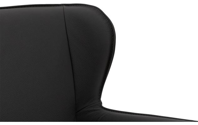 Goossens excellent eetkamerstoel leogang grijs leer - 8222228-08