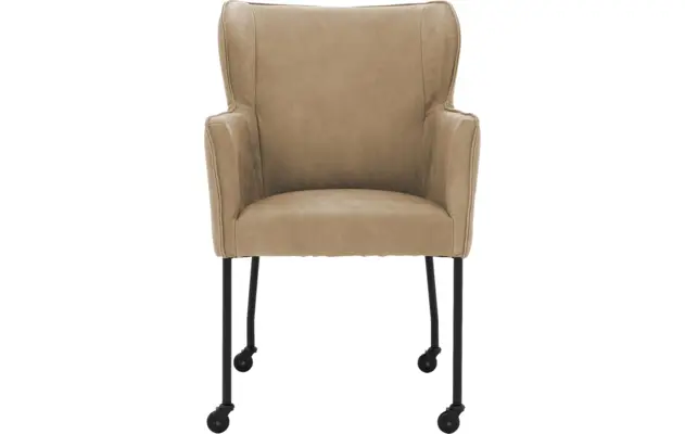 Goossens excellent eetkamerstoel leogang bruin leer - 8222229-03