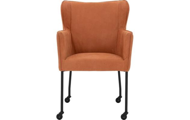 Goossens excellent eetkamerstoel leogang bruin leer - 8222230-03