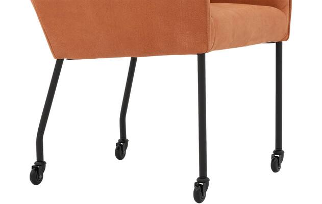 Goossens excellent eetkamerstoel leogang bruin leer - 8222230-05