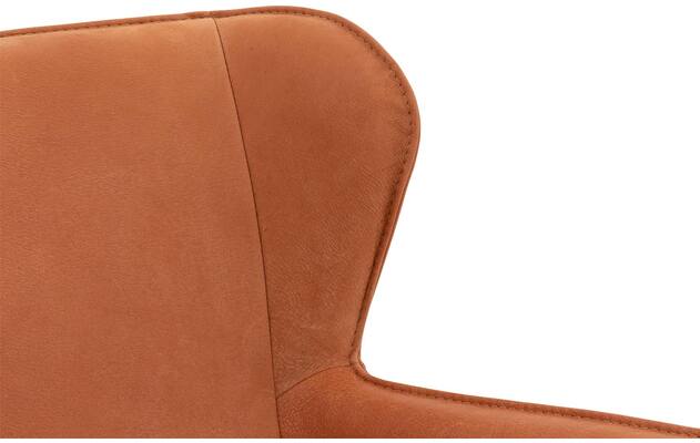 Goossens excellent eetkamerstoel leogang bruin leer - 8222230-07