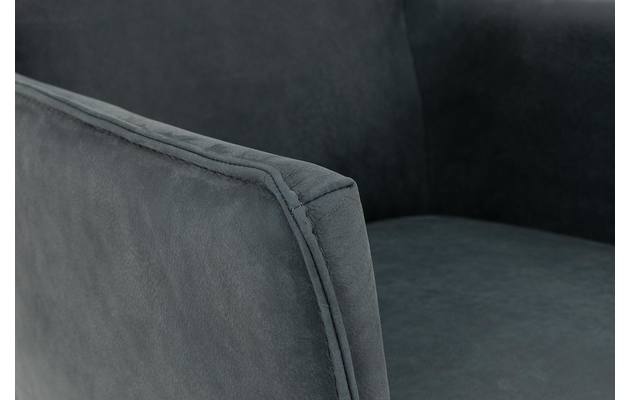 Goossens excellent eetkamerstoel leogang blauw leer - 8222231-07