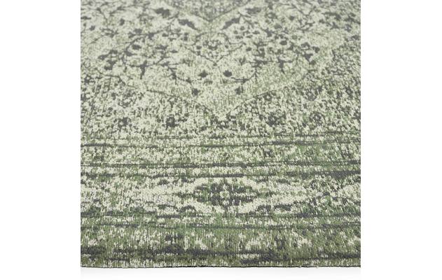 Goossens basic vloerkleed canto groen katoen - 8222336-03