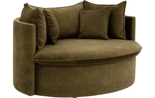 Goossens fauteuil bonbon groen stof - 8222358-03