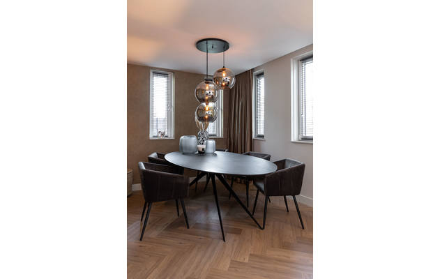 Goossens excellent eettafel uniek zwart eiken - 822237301