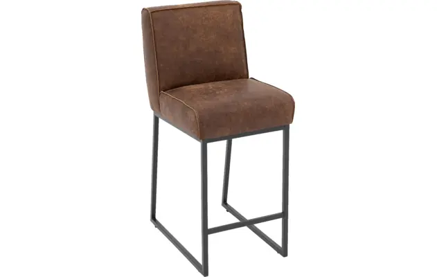 Goossens excellent barstoel tom bruin leer - 8222560-04