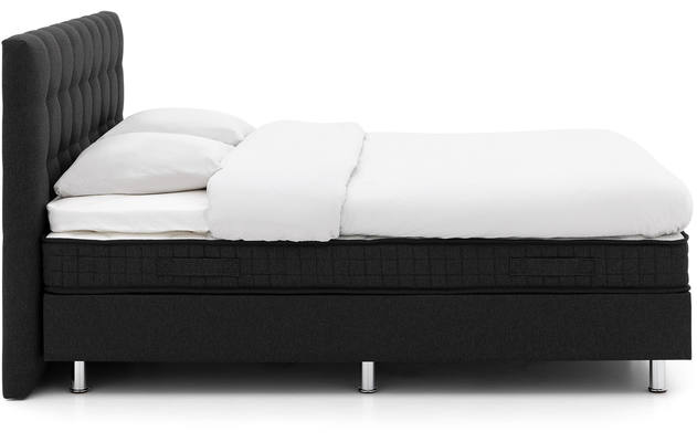 Goossens basic boxspring compleet bjorn grijs stof - 8222961-03