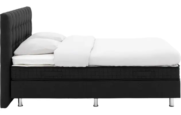 Goossens basic boxspring compleet bjorn grijs stof - 8222961-03