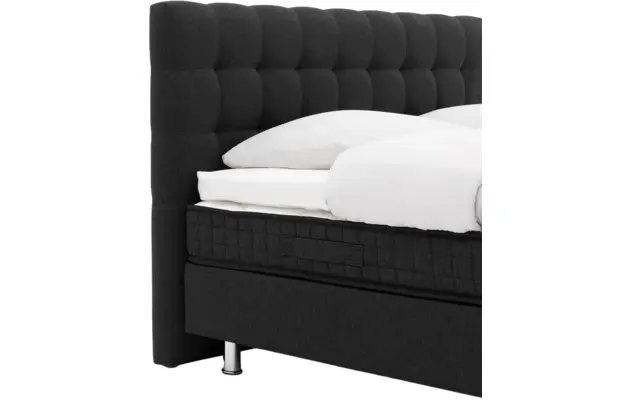 Goossens basic boxspring compleet bjorn grijs stof - 8222961-06