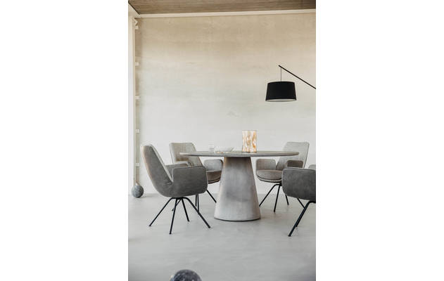 Goossens eettafel stone grijs beton - 8222970-04