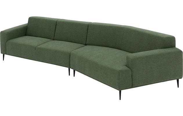 Goossens excellent loungebank prato groen stof - 8223415-gespiegeld-03