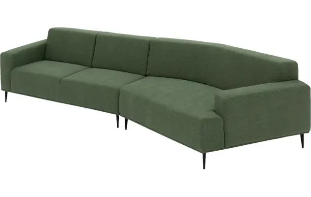Goossens excellent loungebank prato groen stof - 8223415-gespiegeld-03