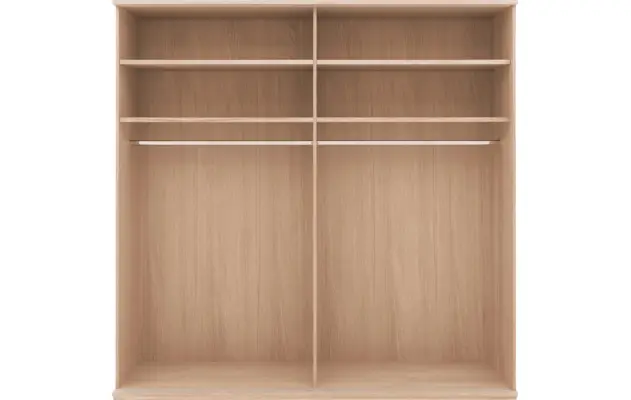 Goossens excellent kledingkast nature wit eiken - 8223443-09