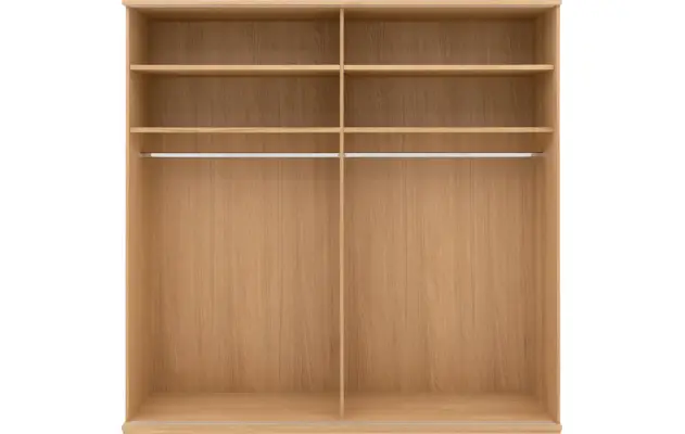 Goossens excellent kledingkast nature blank eiken - 8223445-09