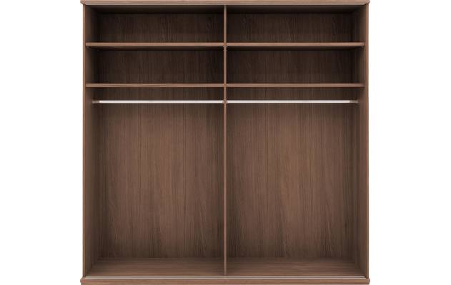 Goossens excellent kledingkast nature donker bruin eiken - 8223447-09