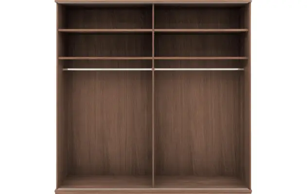 Goossens excellent kledingkast nature donker bruin eiken - 8223447-09