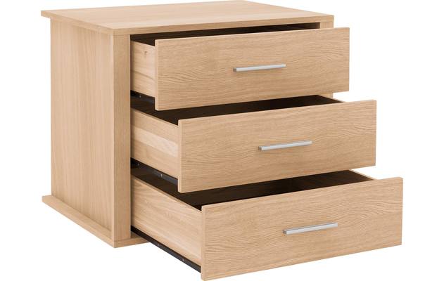 Goossens inzetladenblok duo onbewerkt eiken - 8223504-05