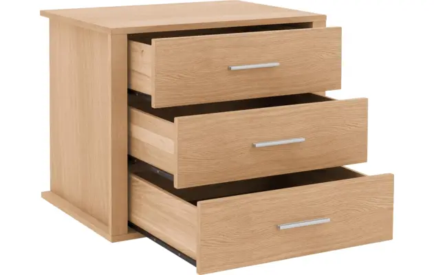 Goossens inzetladenblok duo wit eiken - 8223505-05
