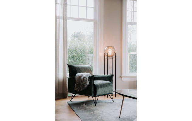 Goossens basic fauteuil lygo groen stof - 8223526-04