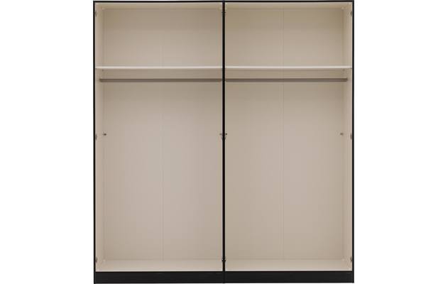 Goossens kledingkast easy storage ddk zwart hoogwaardig meubelplaat - 8223567-07