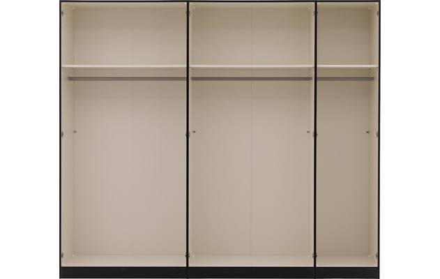 Goossens kledingkast easy storage ddk zwart hoogwaardig meubelplaat - 8223568-07