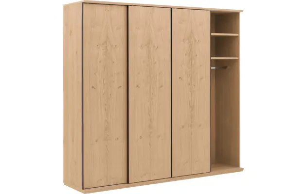 Goossens excellent kledingkast wood onbewerkt eiken - 8223623-02