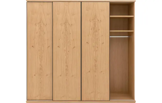 Goossens excellent kledingkast wood blank eiken - 8223627-10
