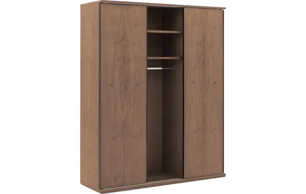 Goossens excellent kledingkast wood donker bruin eiken - 8223634-03