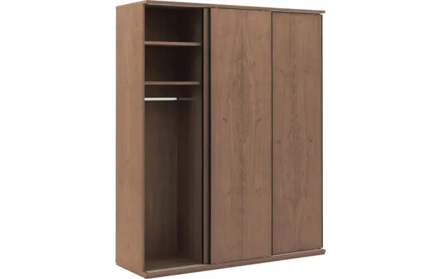 Goossens excellent kledingkast wood donker bruin eiken - 8223634-04