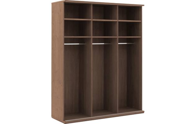 Goossens excellent kledingkast wood donker bruin eiken - 8223634-05