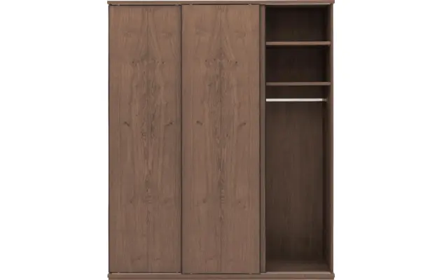 Goossens excellent kledingkast wood donker bruin eiken - 8223634-10
