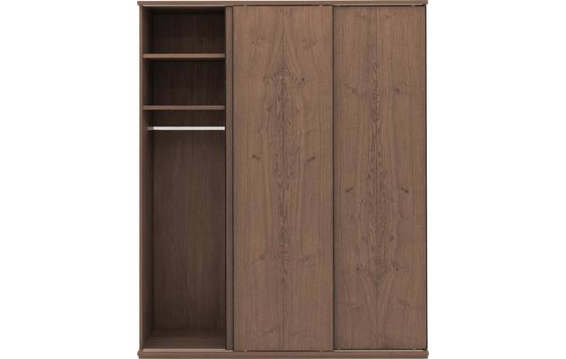 Goossens excellent kledingkast wood donker bruin eiken - 8223634-12
