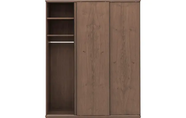 Goossens excellent kledingkast wood donker bruin eiken - 8223634-12
