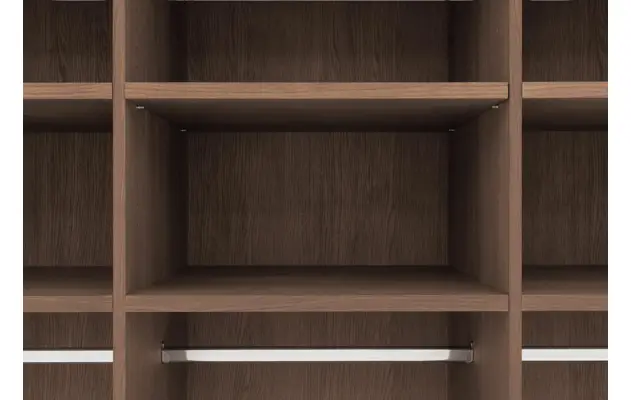 Goossens excellent kledingkast wood donker bruin eiken - 8223634-14