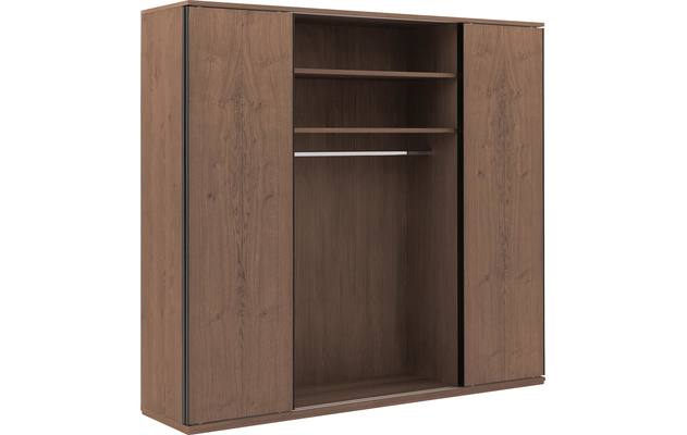 Goossens excellent kledingkast wood donker bruin eiken - 8223635-03