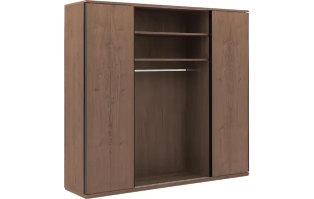 Goossens excellent kledingkast wood donker bruin eiken - 8223635-03