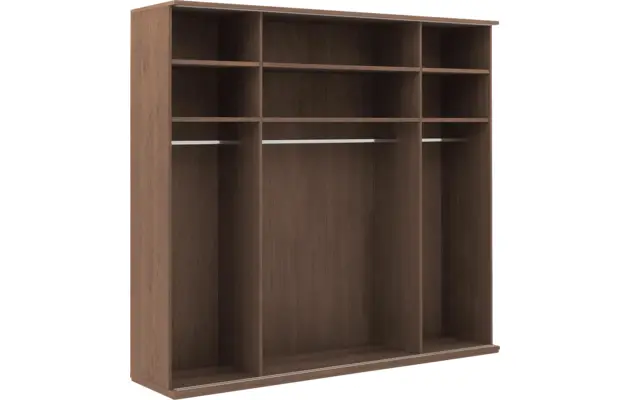 Goossens excellent kledingkast wood donker bruin eiken - 8223635-05