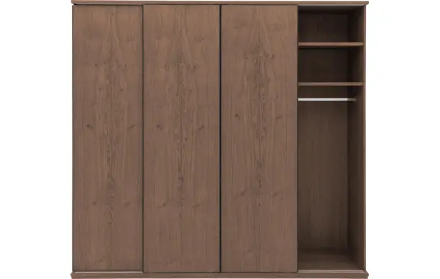 Goossens excellent kledingkast wood donker bruin eiken - 8223635-10