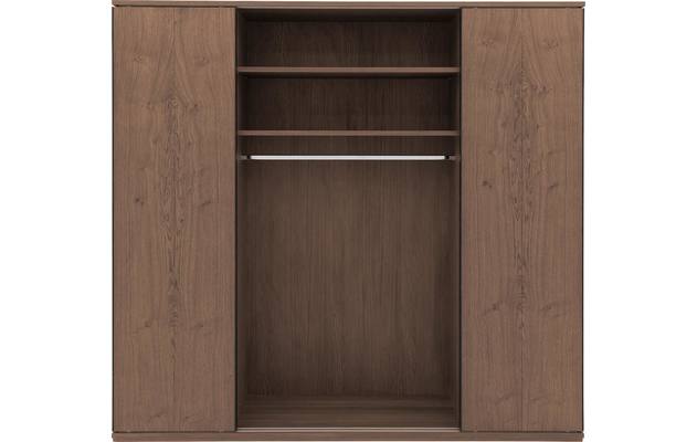 Goossens excellent kledingkast wood donker bruin eiken - 8223635-11