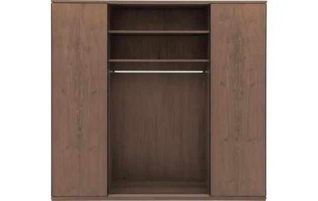 Goossens excellent kledingkast wood donker bruin eiken - 8223635-11