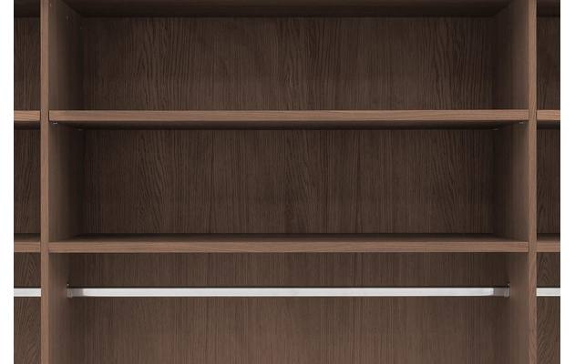 Goossens excellent kledingkast wood donker bruin eiken - 8223635-14